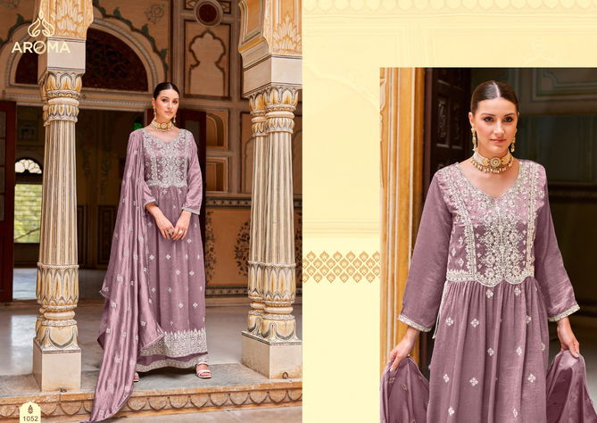 Unni By Aroma Premium Silk Embroidery Wedding Wear Readymade Suits Wholesale Shop In Surat 